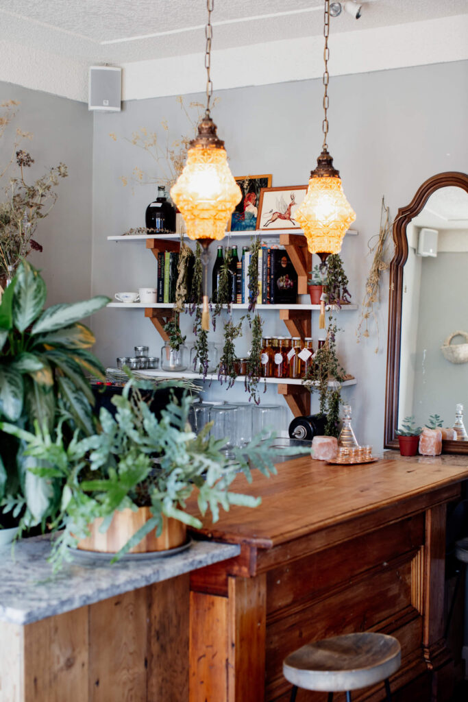 The counter at a cafe in Victoria, BC.