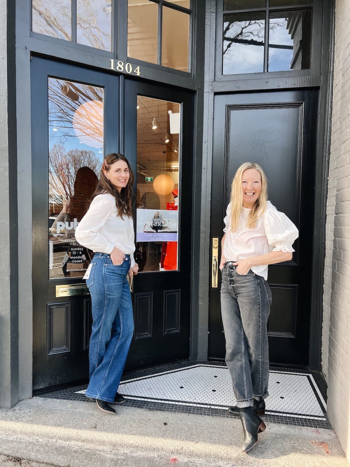 Michelle & Metka outside Public Mercantile